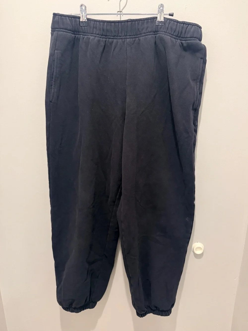Athleta forever fleece high rise jogger black large regular